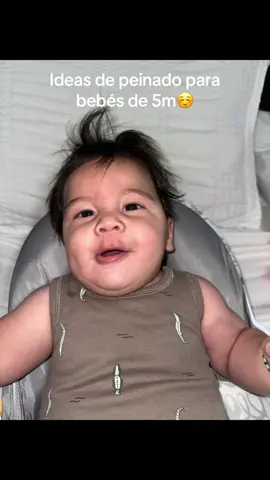 Me encantó esto😅😍mi bebé tiene el cabello muy rebelde aveces no se ni como peinarlo🥹#cabelloslocos😝☺️ #mamadedos #tiktokmom #familyde4👨‍👩‍👧‍👦 #familia #boy 