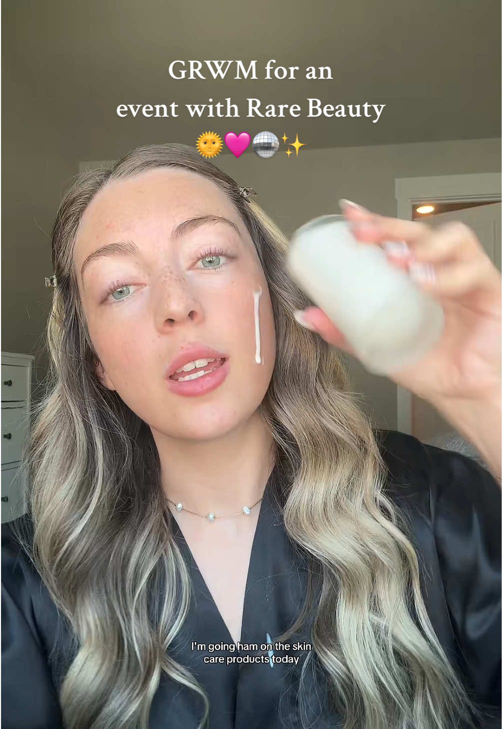 grwm for an event with @Rare Beauty 🫶🏼