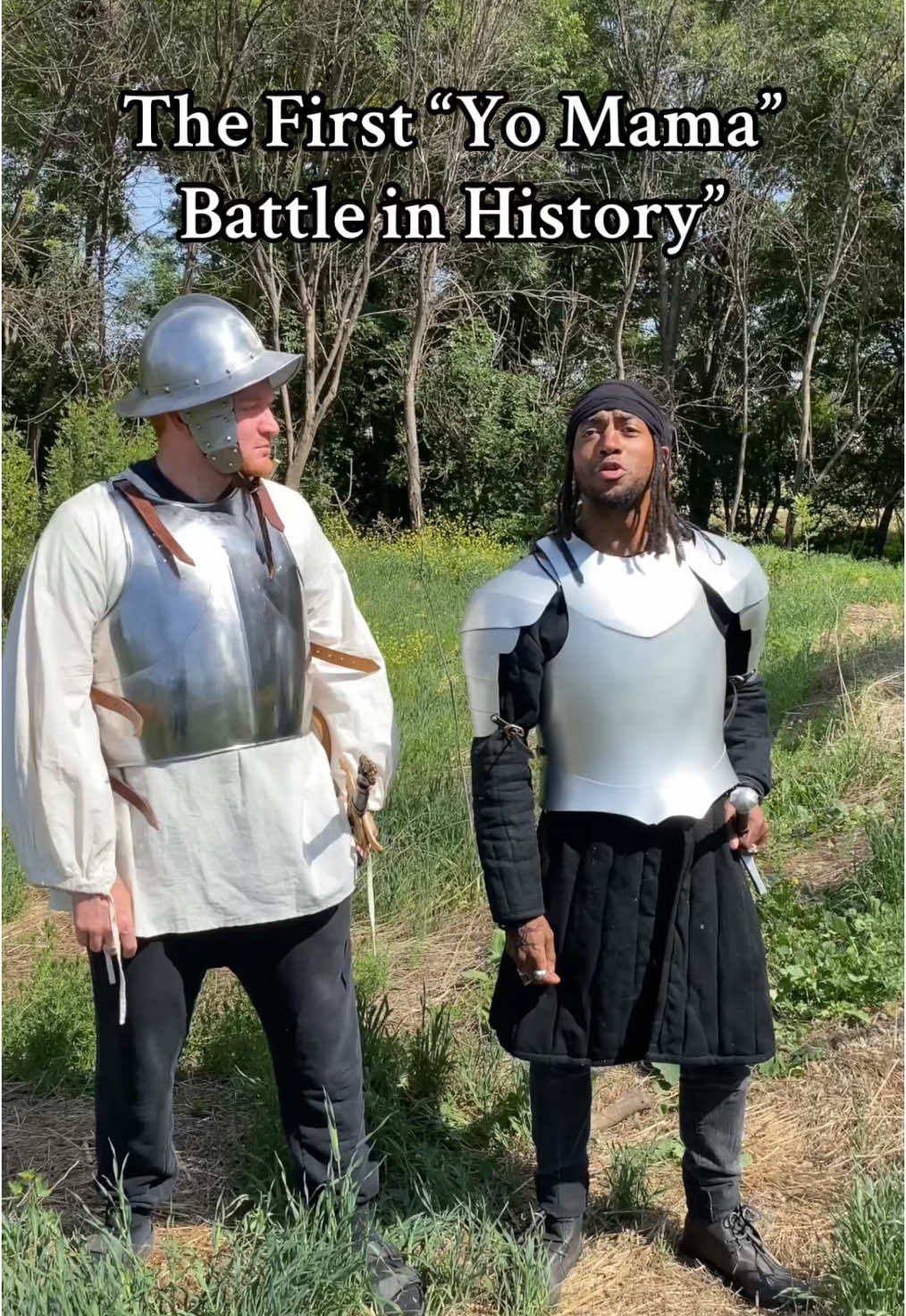 The First “Yo Mama” battle in History.  W/ @Boomer Casserly @Splack @Cody @cloudiemcdoom  #fyp #medievaltiktok #fy #comedy 