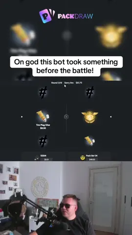 on god this bot took something before the battle! #epic #kick #fyp #packdraw