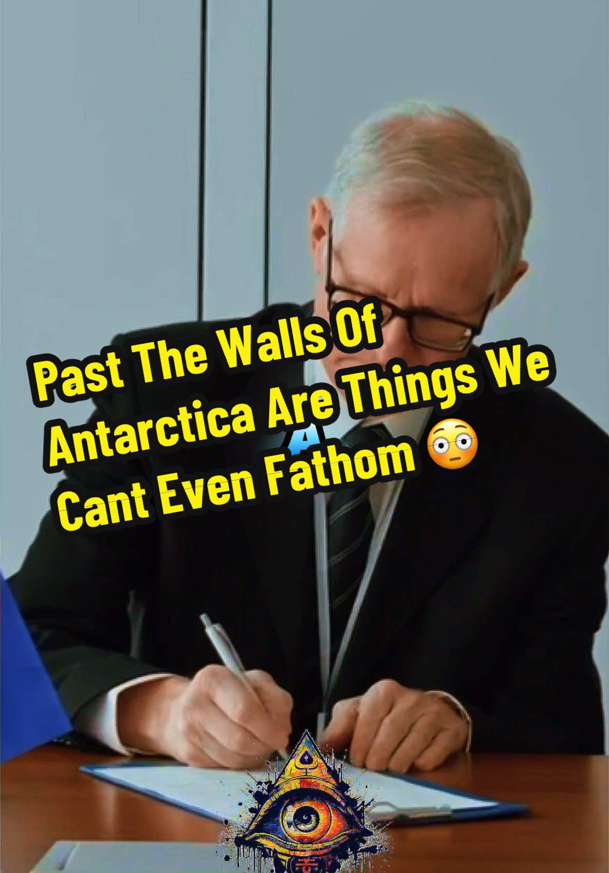 Past The Walls Of Antarctica Are Things We Cant Even Fathom 😳 Get our book The Awakening Compass and dive deep into secret dark truths only the brave and open minded have the courage to explore! 🤫 LINK IN BIO‼️