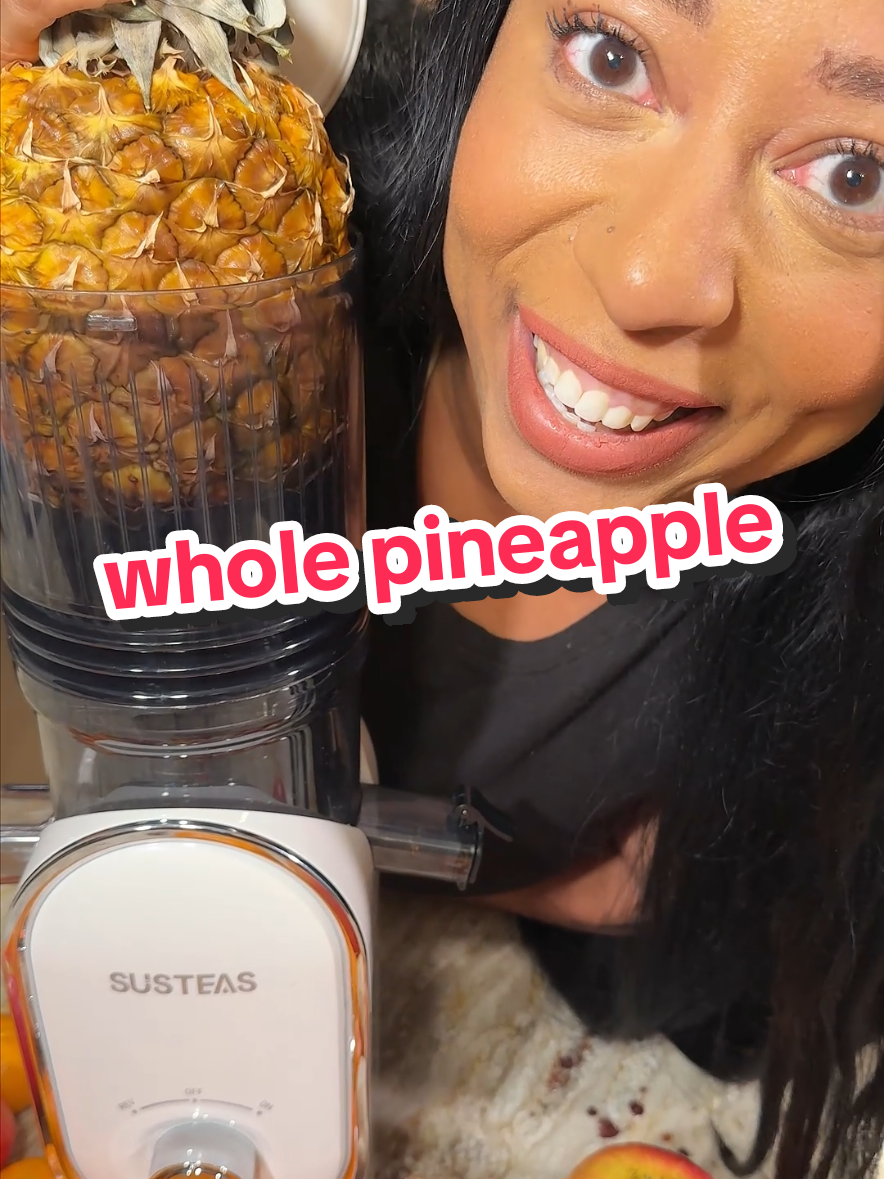 of course I had to try it in the SUSTEAS cold Press Juicer too. it worked! #juicer #juicerecipe #juicerecipes #pineapplejuice #gingershots #greenjuicerecipe #juicermachine 