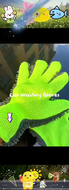 Very practical double-sided car washing gloves, the five fingers fit the palm, making it much easier to clean small gaps #Carwashing #Carwashinggloves #ShopVideoCarnival #TikTokShopSpringGlowUp #springtok #TikTokMadeMeBuyIt #ttslevelup