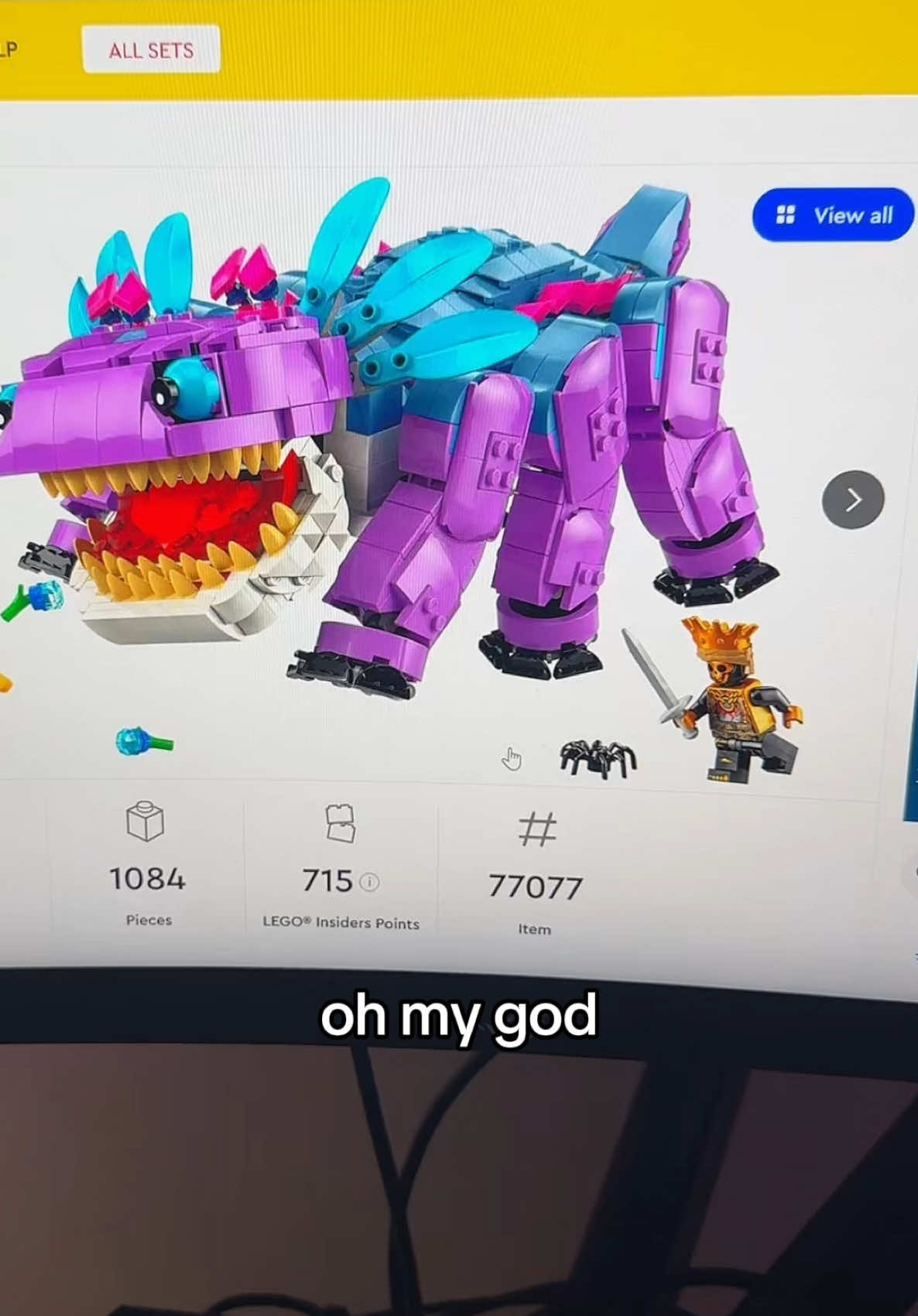 In another world @Fortnite Official sends me these for free and I build them on stream 🥹😂 #fortnitelego #fortnitelegos #fortnitecommunity #fortnitestreamer #fortnite #gamersoftiktok 