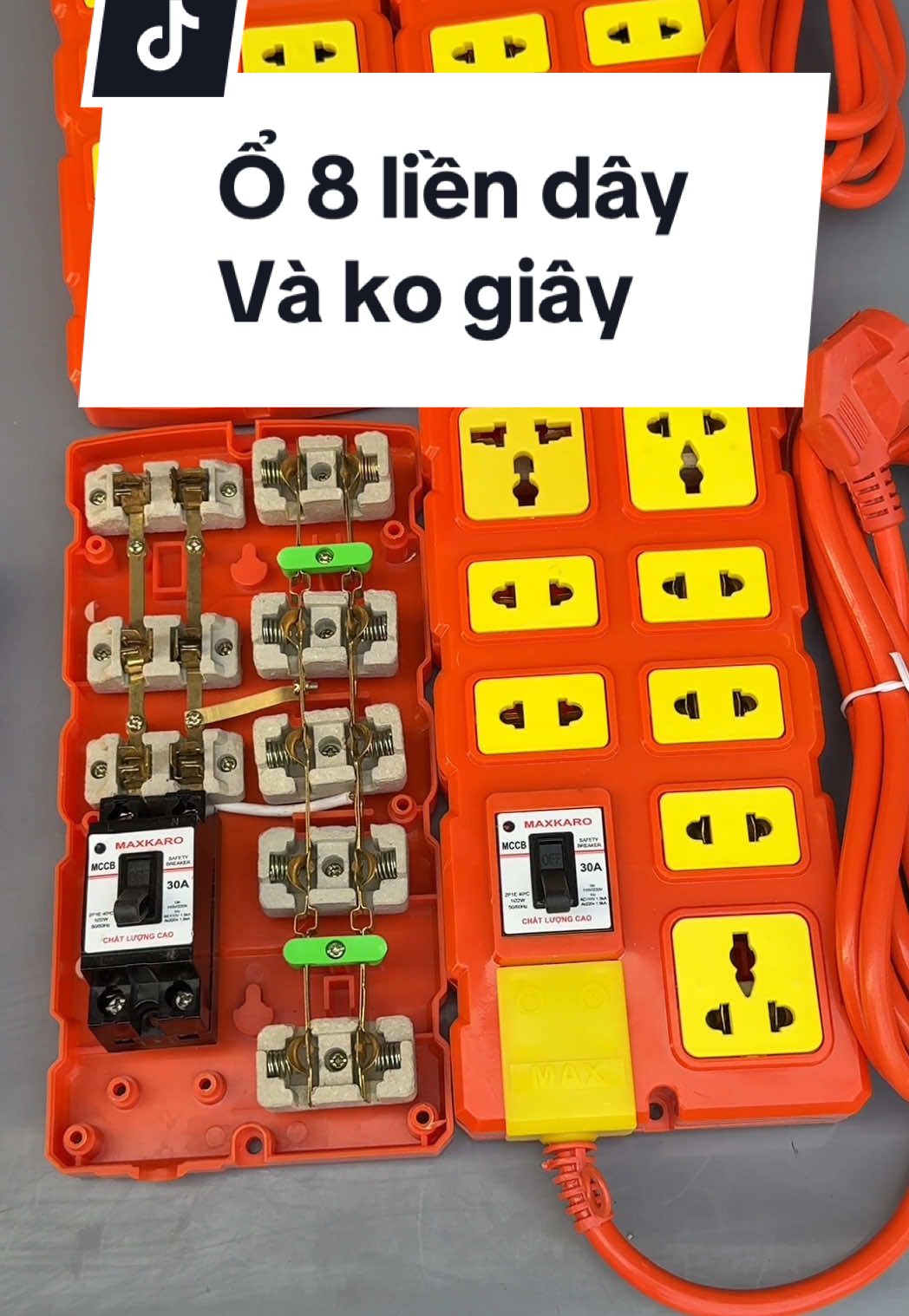 Ổ 8 chịu tải liền dây và ko dây hàng chịu tải cao trong gia đình#diendandung #diengiadung #ocamdien #ocamchiutai #ocamdienloisu #ocamdiendanang #xuhuong 
