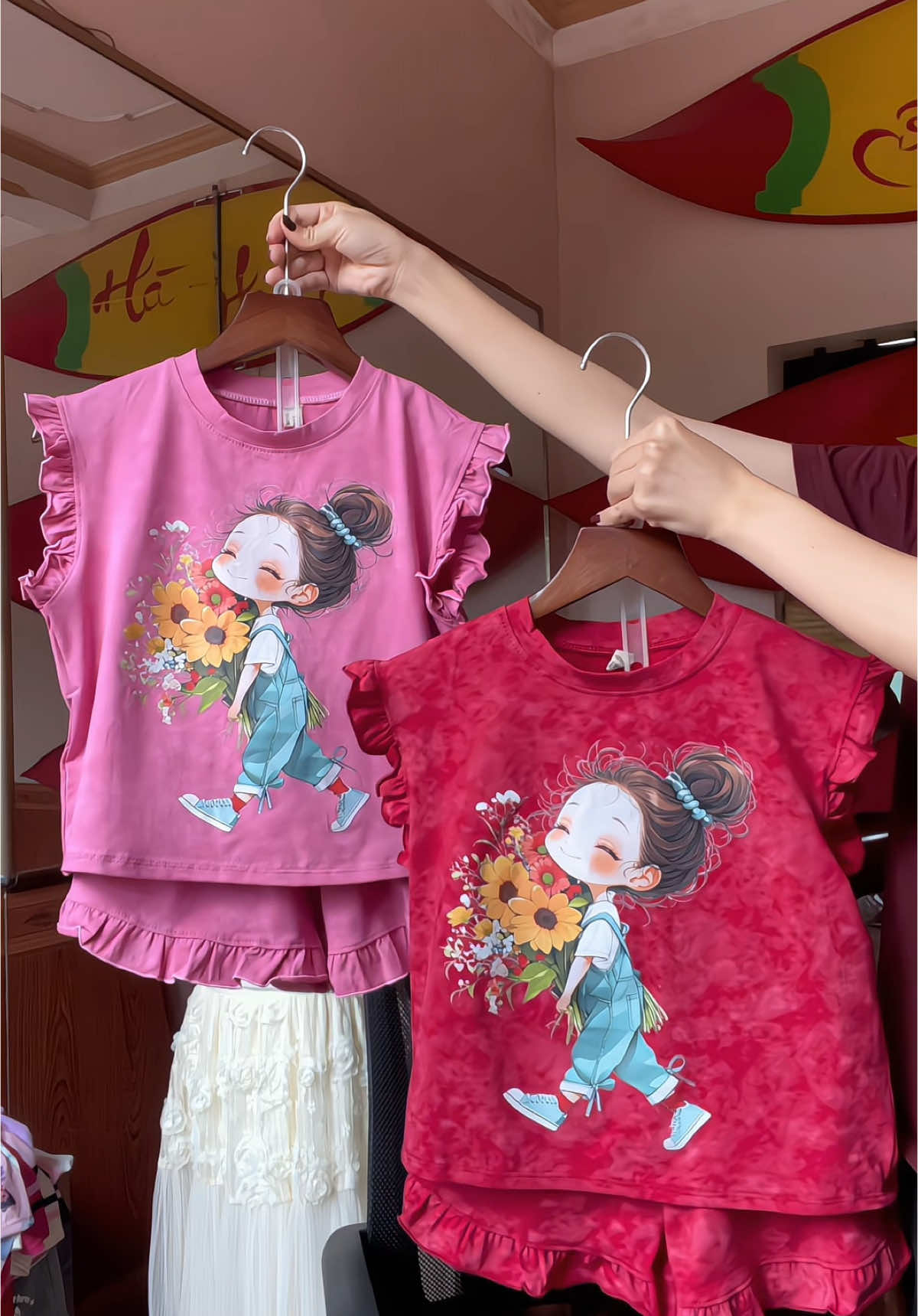 Bộ bé gái xinh #xuhuong #hottrend #haichiemxoaicun #thoitrangchobe 