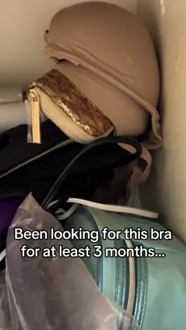 Mom brain 😂🧐 Apparently stuck it in a lower cabinet in my bathroom that I clearly don’t look in often 🤷🏼‍♀️ #mombrain #mom #momlife #bra #missing #viral #fyp 