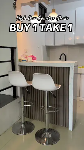 Buy 1 take 1 Aesthetic high bar counter chair ✨🫶 #fyp #fypage #fypシ゚ #barcounterchair #highchair #barcounterchair #chair #buy1take1chair #homedecor #viralvideo #quality #barstool 