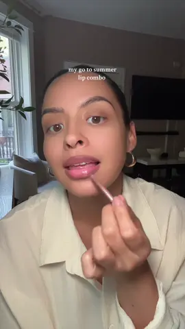 lip combo girlie for life!  liner- #nyxcosmetics shade need me gloss- #nyxcosmetics #fatoil click stick sorry for my lashless face lol 