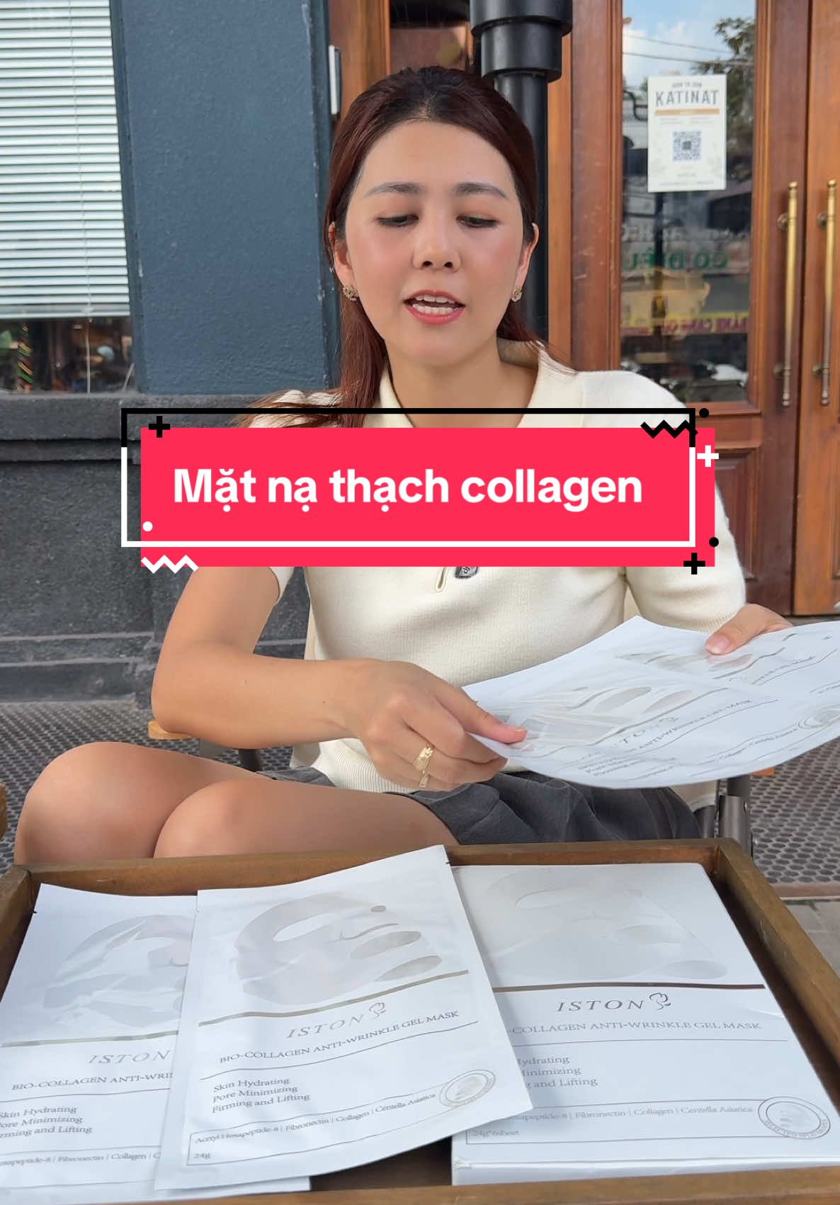 ISTON Mặt Nạ Collagen Qua Đêm #xh #matnacapam #matnathach #skincare #rewiewlamdep 
