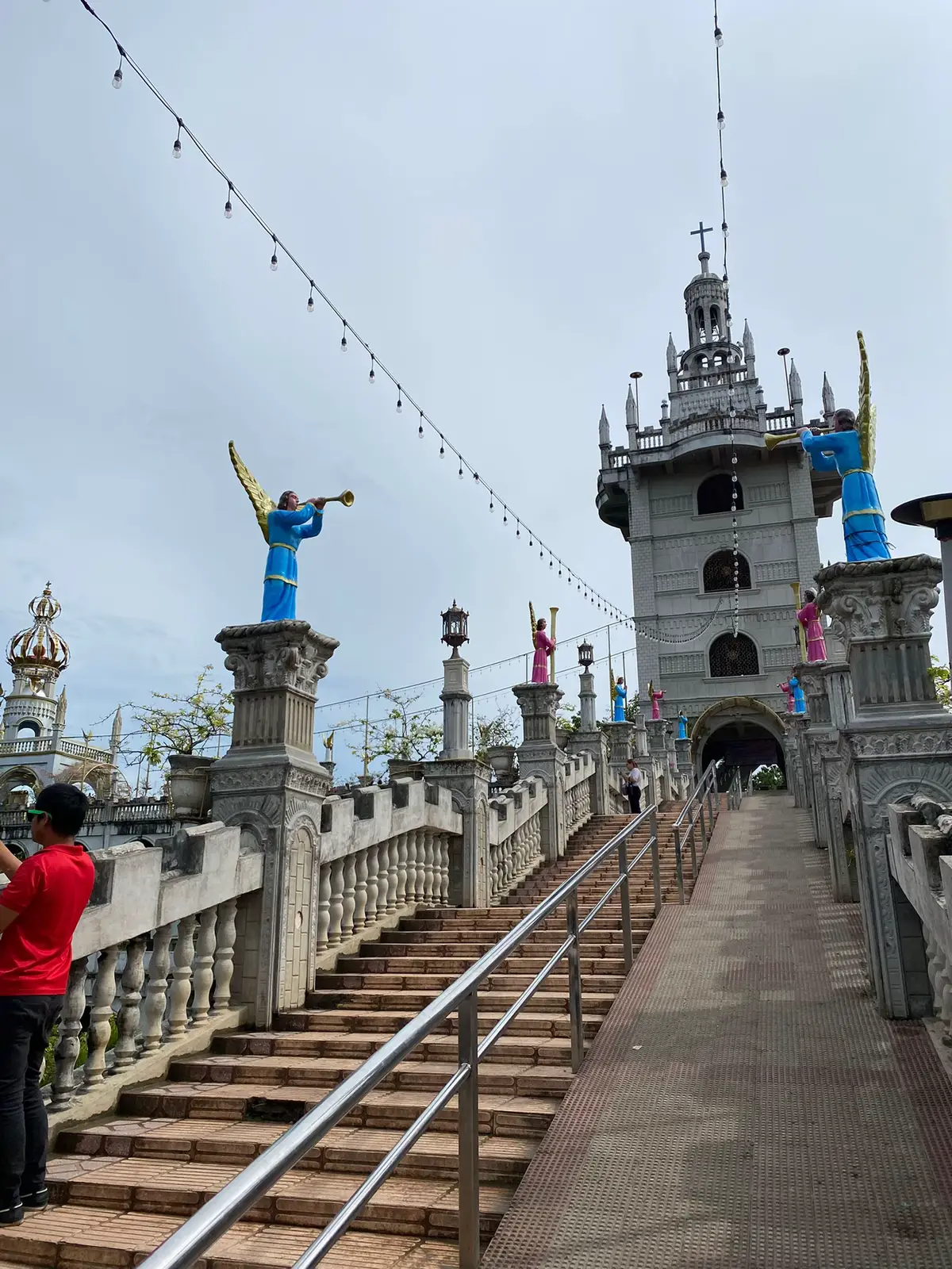Nestled in the hills of Sibonga, Simala Church stands not just as an architectural wonder, but as a beacon of unwavering faith. With its towering spires and castle-like design, it looks like something out of a fairytale — but the true magic lies within. Known far and wide as a sacred ground where prayers are answered and miracles are witnessed, this holy place has become a sanctuary for those seeking hope, healing, and divine intervention. Every candle lit, every whispered prayer, and every tear shed in its prayer halls tells a story of trust in the Blessed Virgin Mary's intercession. Simala is more than a church — it’s a living testament to the power of faith and the grace that flows when hearts are lifted in prayer. 📍Sibonga, Cebu #simalachurch #simalashrinecebu #miraculous #cebu #simala #PlacesToVisit #fyp #foryou 