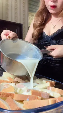 bread pudding ! #foryou #fyp #fy #cooking #baking #samarinda #balikpapan 