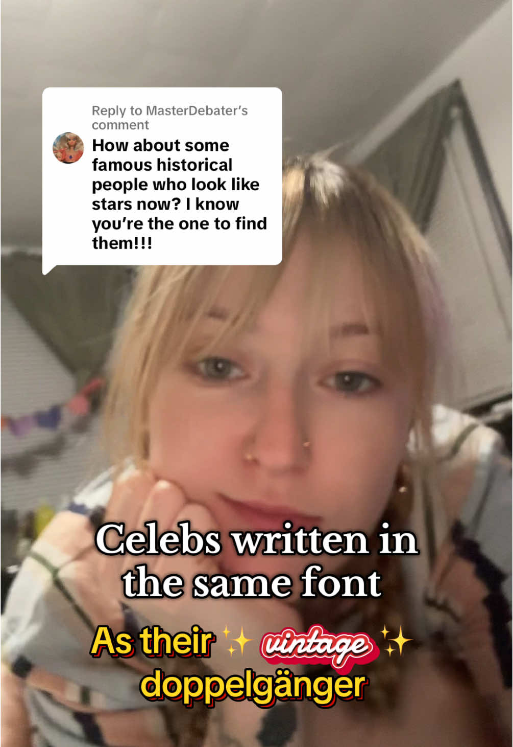 Replying to @MasterDebater #vintage #wow #fyp #samefont #celeb #celeblookalike #lookalike #doppelgänger #omg #twins #uncanny #iseeit #shuhuhuh 