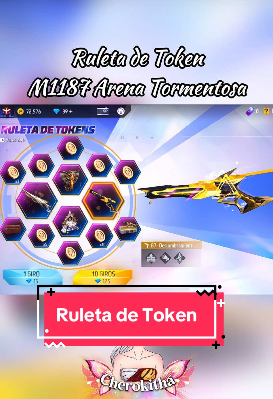 Ruleta de Token m1887 🙊🥰 @Cherokitha #cherokitha #freefire #foryoupage #yosoycreador #eventosdefreefire #latam 