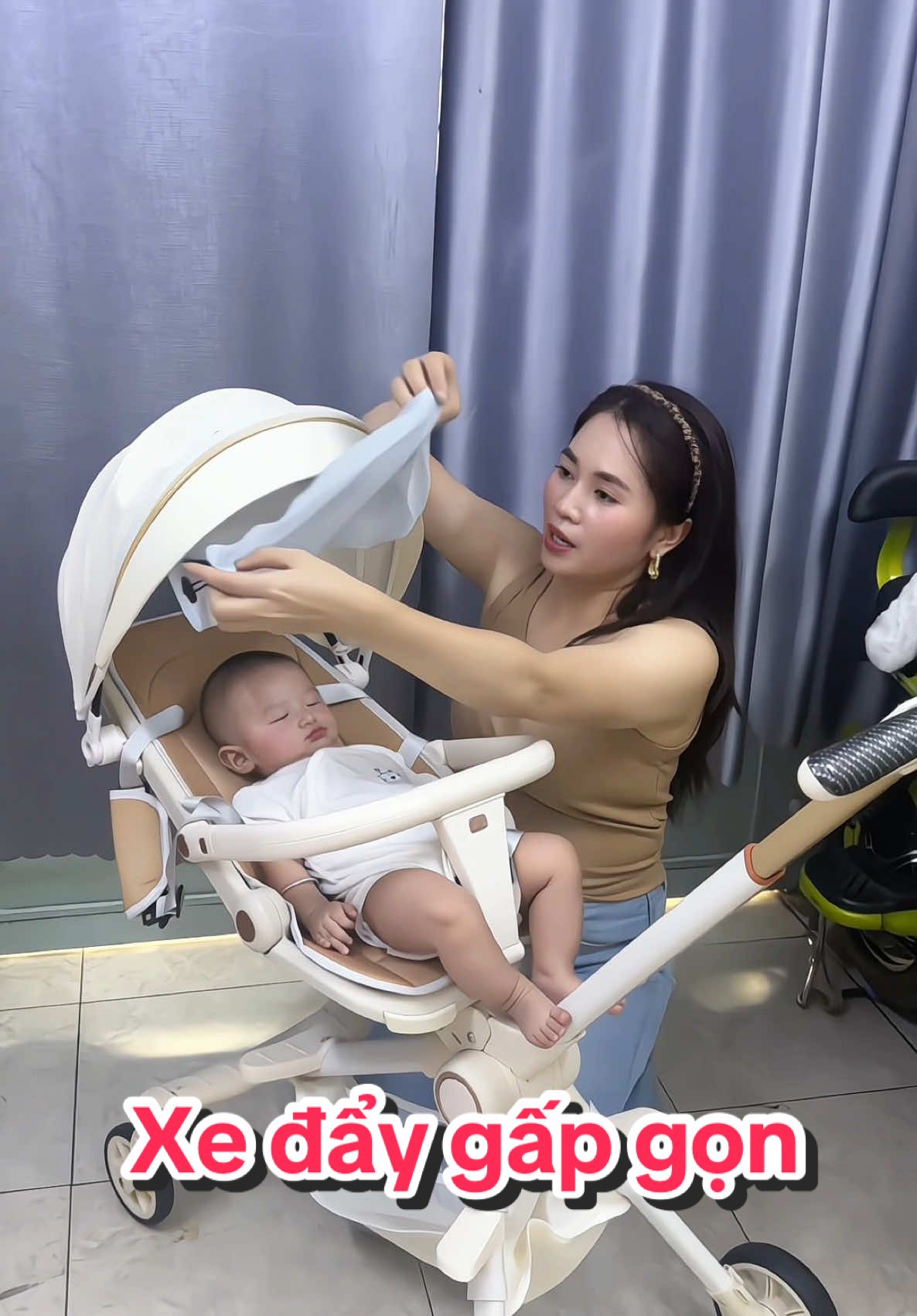 Xe đẩy gấp gọn cho các bé yêu #dotreem #xedaygapgon #mebedinh01 