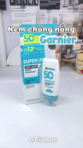 Kem chống nắng dành cho da dầu, da mụn vào mùa hè nắng nóng này nè #garnier #garniervn #kemchongnang 