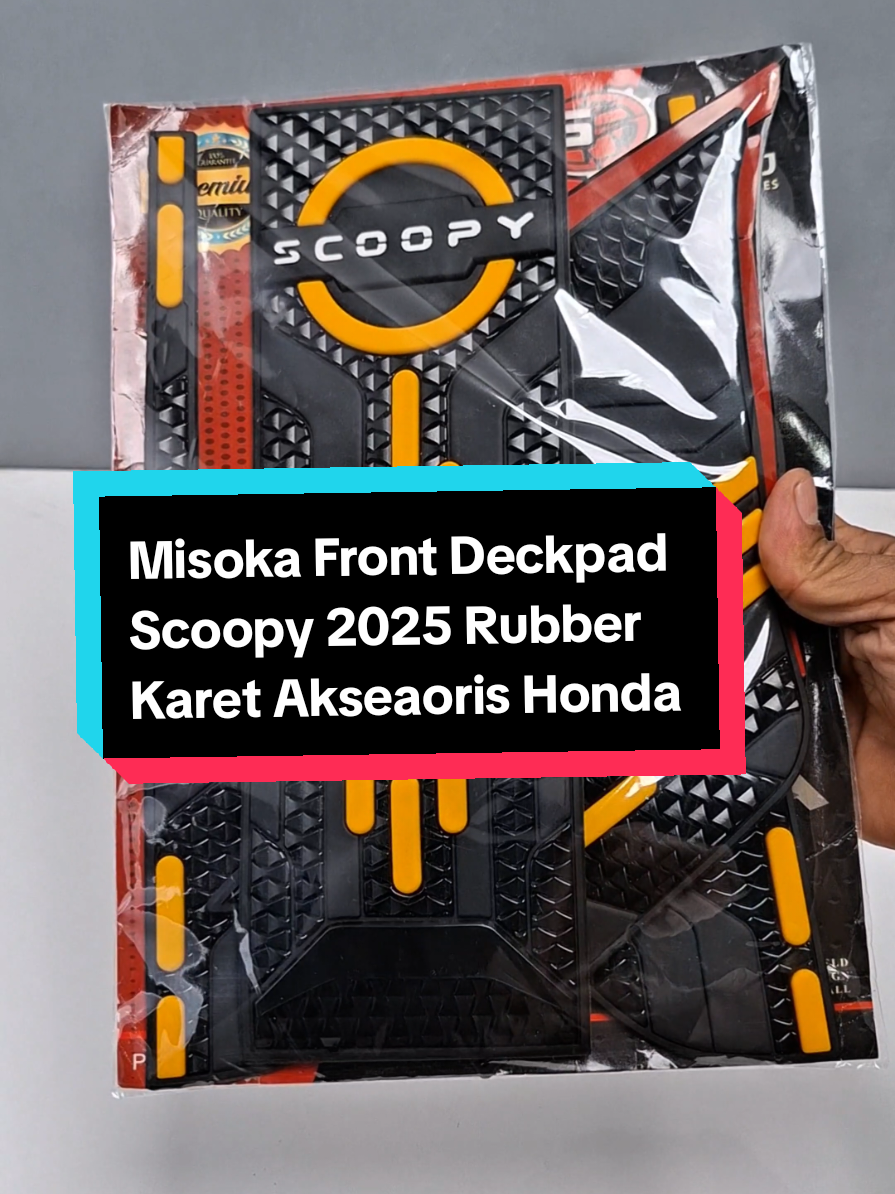 Misoka Front Deckpad Scoopy 2025 Rubber Karet Akseaoris Honda #scoopy #deckpadscoopy2025 #akseaorismotor #variasimotor #pelindungbodymotor 