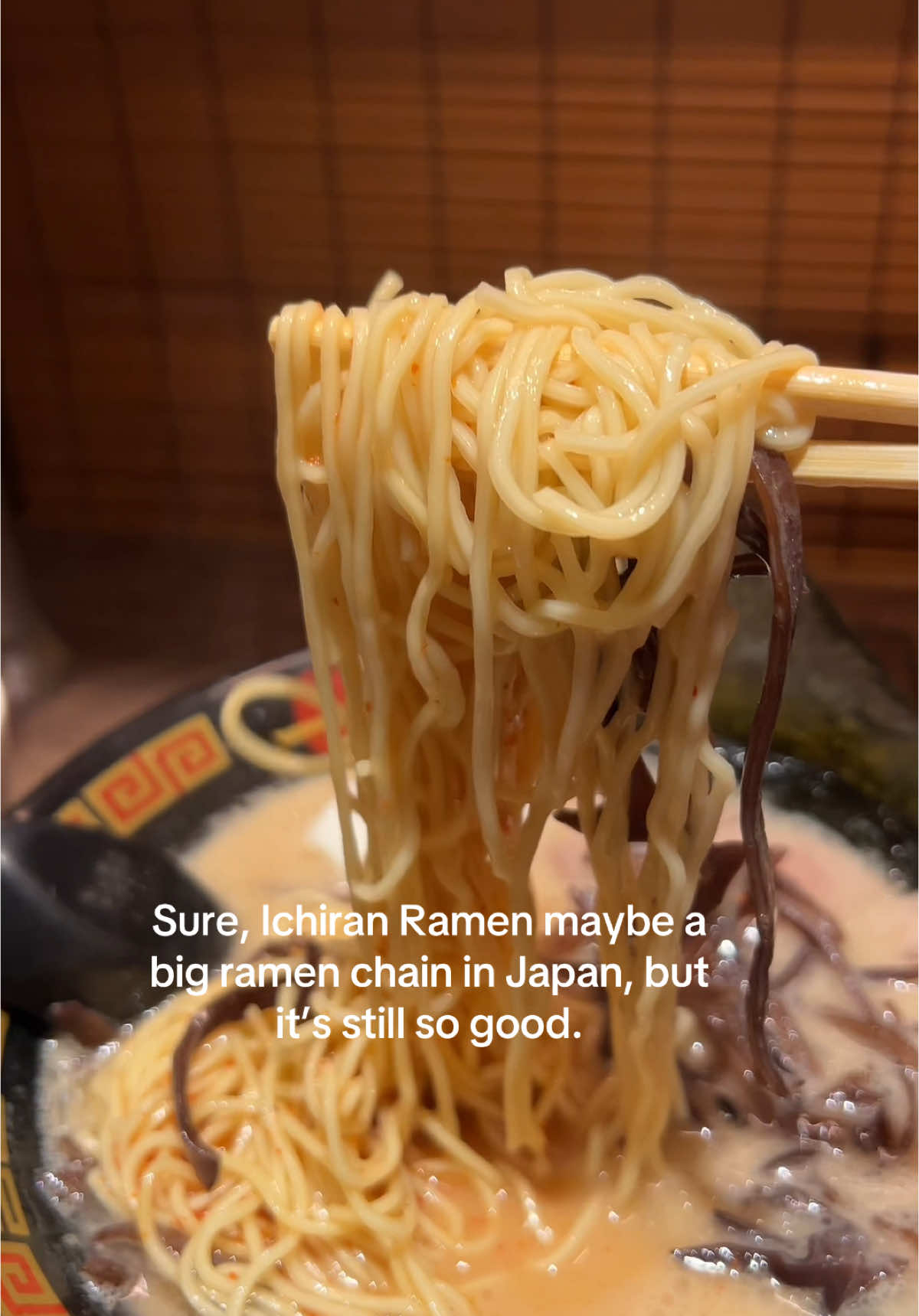 This time last year i was slurping ramen with my bestie in Tokyo 😭. We agreed that despite how ubiquitous Ichiran Ramen is, we loveeeed it.  This video popped up in my Tiktok memories today 🤗. I scrolled all the way back to last year and i never posted it!