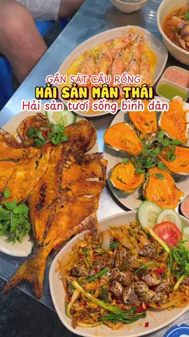 Quán hải sản Mân Thái tươi sống gần sát cầu Rồng, thích hợp đi ăn cho dịp lễ pháo hoa này nè #hzmedia #vivucungnam #reviewdanang #danang #ancungtiktok #reviewanngon 