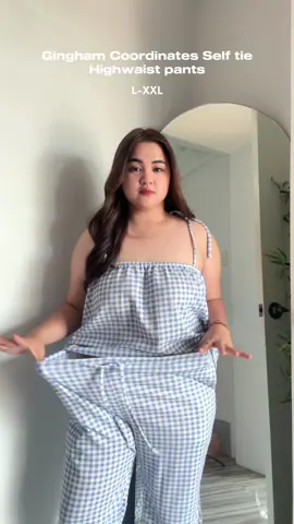 May bago nanaman akong favorite ng terno 😍💙 nahihilig ako sa gingham ngayon. #plussizefashion #ginghamterno #outfitideas 