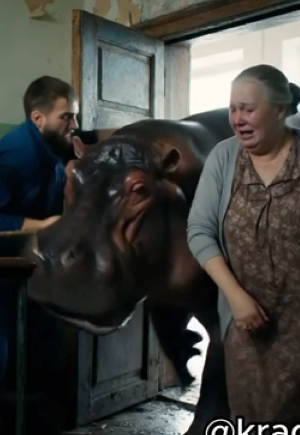 Спасение бегемота бульки #kradrap #veo3 