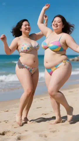 Double Trouble on a UK Beach!🔥Bikini Dance Goals Achieved! 👯‍♀️#CantLookAway #bikinibeach#beachvibes#dancevideo#summervibes#beachlife#hothirlsummer#outfitinspo#seaside#ukbeach/#britishbeach