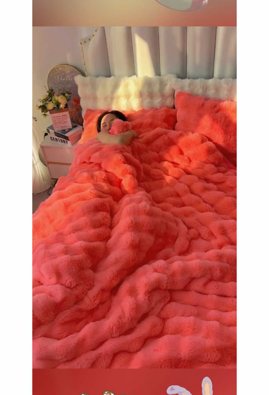 This cozy blanket is sooo big and soft 🤩 #blanket #cozyblanket #cozyathome #soft #cozy #cuddles 