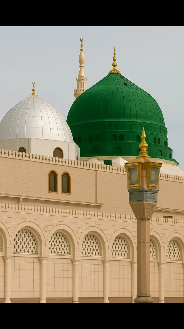 madinah munawra Madinah, the City of the Prophet, shines bright A beacon of faith, where Islam's history takes flight The Masjid an-Nabawi, a mosque of grandeur and might Where the Prophet Muhammad's tomb is a sacred sight The city's streets are lined with date palms, green and tall A tranquil oasis, where faith and peace enthrall Madinah's rich history and heritage are palpable and realMadinah's rich history and heritage are palpable and real A place where Muslims from all over the world come to feel The city's warm hospitality and welcoming smile Make it a place of pilgrimage, worth traveling a long while #plztiktokteamdontunderviewmyvideos #foryoupage