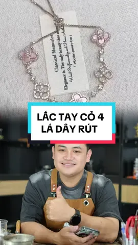 Lắc tay cỏ 4 lá dây rút #Huyk #Vienchibao #A4 #C 