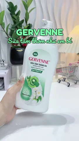 Hương thơm như phấn em bé , 1 e sữa tắm quốc dân GERVENNE ✨✨ #suatamgervenne #suatamnuochoa #suatamtrangda #suatamniacinamide #wiprongaygiadinh #tiktoksupperbrandday #xuhuong #viral #skincare #goclamdep #beautytips 
