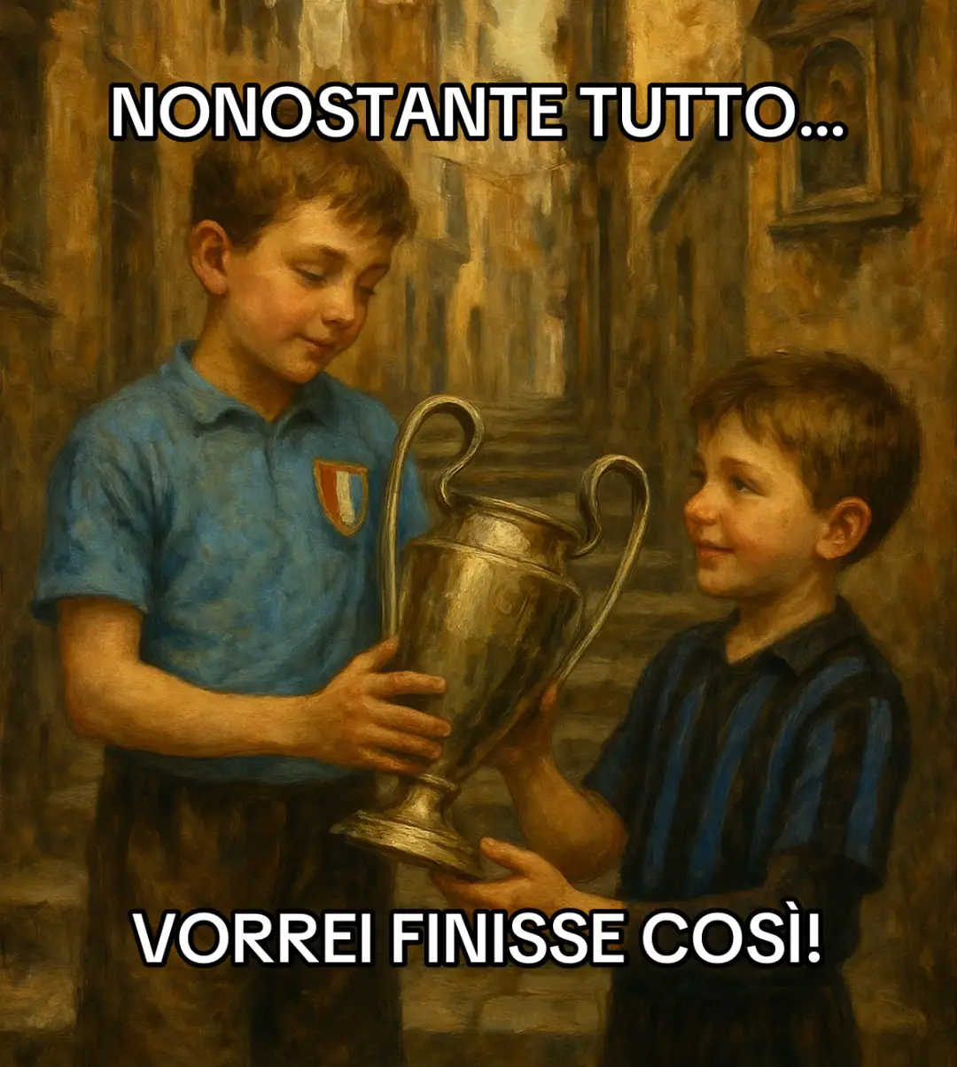 Alla fine vorrei finisse così questa stagione, Napoli campione d’Italia e l’Inter che alza al cielo la Champions League… viva il calcio, viva lo sport e soprattutto la sportività!  #sscnapoli #napoli #inter #internazionale #serieA #scudetto #championsleague #europa #coppa #sportività #footbal #fyp #forzanapolisempre 