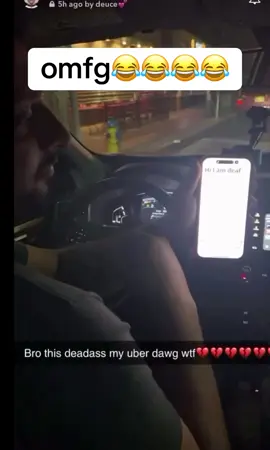 yea uber’s driving requirements need to be a little touched up on #uberdriver #deafman #omfg #wtfgoinon #ohshit #ohhellno 