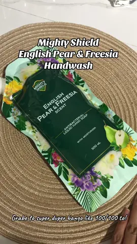Kung gusto mo ng hand soap na sing bango ni JM nako eh hands down ka dito super bango super sarap sa ilong talaga namang magugustuhan mo to at ng magiging bisita mo kasi pang malakasan ang handwash na to grabe i love it like 100/100! 100% na okay to mga mi  #yssarojas #handsoap #mightyshield #mightyshieldhandsoap #mightyshieldenglishpearhandsoap #mightyshieldenglishpearandfreesia #mightyshieldhandwash #englishpearandfreesia #aromatichandsoap #handsoap 