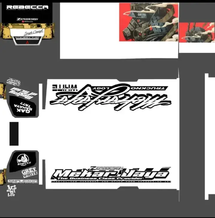 bagi bagi livery es truk