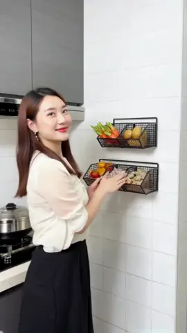 Kệ Đựng Gia Vị Dán Tường JYoohome Chịu Tải 10KG, Giỏ Đựng Đồ Đa Năng Hành Tỏi Gắn Tường Thép Sơn Tĩnh Điện #KeDanTuong #DoBepThongMinh #GiaDungNhaBep #JYoohome #nhabepgongang 