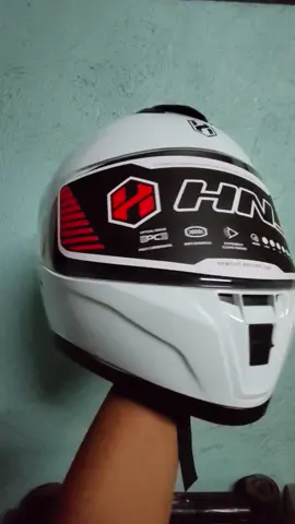 Hnj A4-007-Full face 🤍 #hnj #white #helmet #fyp 