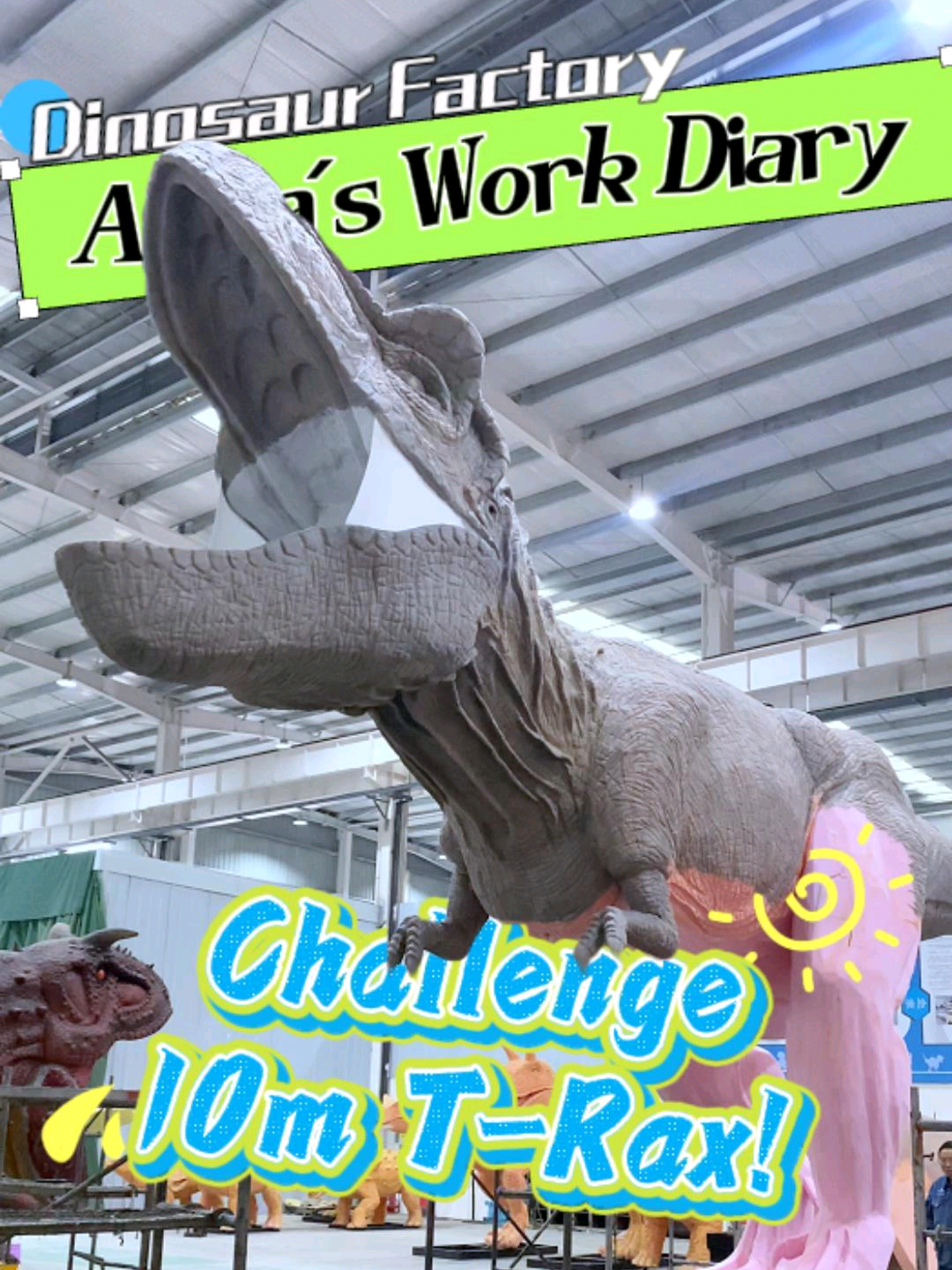 Fans! Spent 3 days challenging to make a 10m T-Rax! Quickly praise me!! #dinosaurfactory #animal  #art  #clay  #claysculpture  #creator  #decor  #fyp  #model  #monsterclay  #resinsculpture  #sculpting  #sculpture  #tiktok  #wip  #life  #workdiary  #dailyrecords  #Factories  #dinosaurfigure  #dinosaurmodel  #dinosaurs  #Dinosaurcostume  #dinosaursculpture  #dinosaurworld  #jurassicpark  #JurassicPeriod  #jurassicworld  #jurassicworlddominion  #animatronicdinosaur  #Corythosaurus  #amusementpark  #Sourcefactory  #Professionalmanufacturing  #Modelmaking  #handicraft  #Handmade  #DIY  #AnimatronicDragon  #AnimatronicAnimals  #PerformanceCostume  #AmusementRides  #FiberglassModel  #SimulationSkeleton  #MiniatureSculpture  #AnimatronicModel  #AnimatronicDinosaur  #CustomAnimatronics  #dinosaurcostume #challenge #factorywork 
