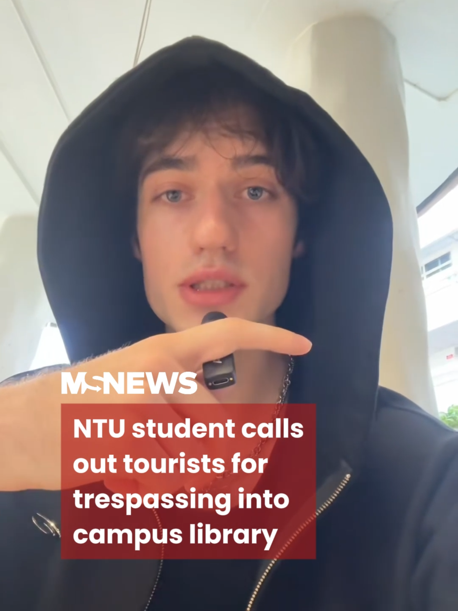 The NTU business student said he felt uncomfortable, as the library is a space where there is a “mutual camaraderie” and “respect”. #mustsharenews #tiktoksg #fypsg
