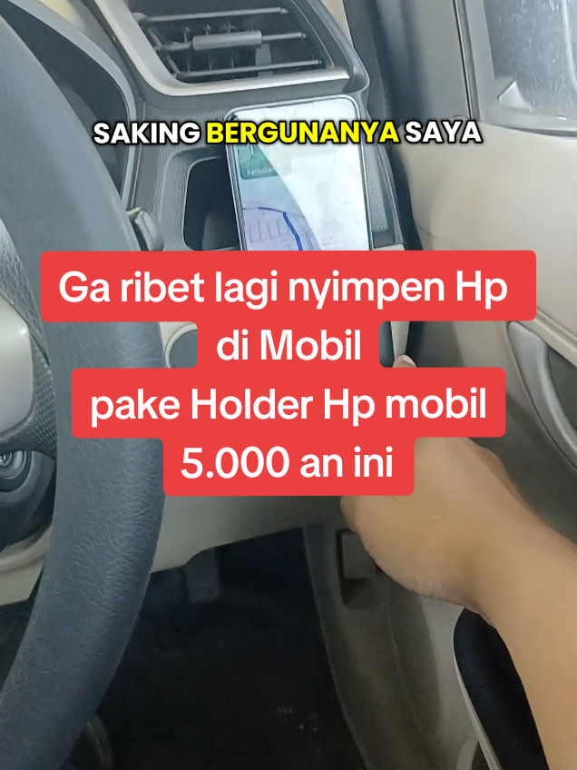 Membalas @elisya_puspita Holder Hp Mobil ini malah bikin ga ribet loh Om 👍😁 #holderhpmobil #holderhp #holderhptempel 