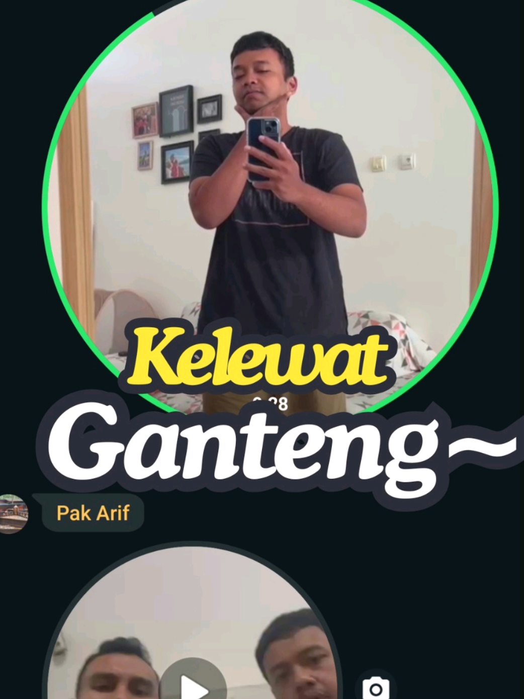 Untung gak ganteng-ganteng serigala nih Pak Dimas #bapakrumahtangga #jokesbapackbapack #ganteng 