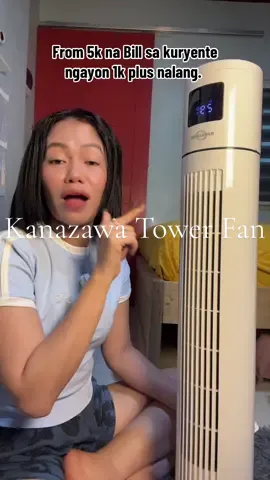 Buti nalang talaga merong mga ganitonh klaseng Fan na pang substitute sa aircon. #towerfan #fan #electricfan #airconfan 