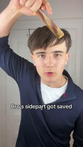 Did he got saved? #sidepart #hair #texturepowder 