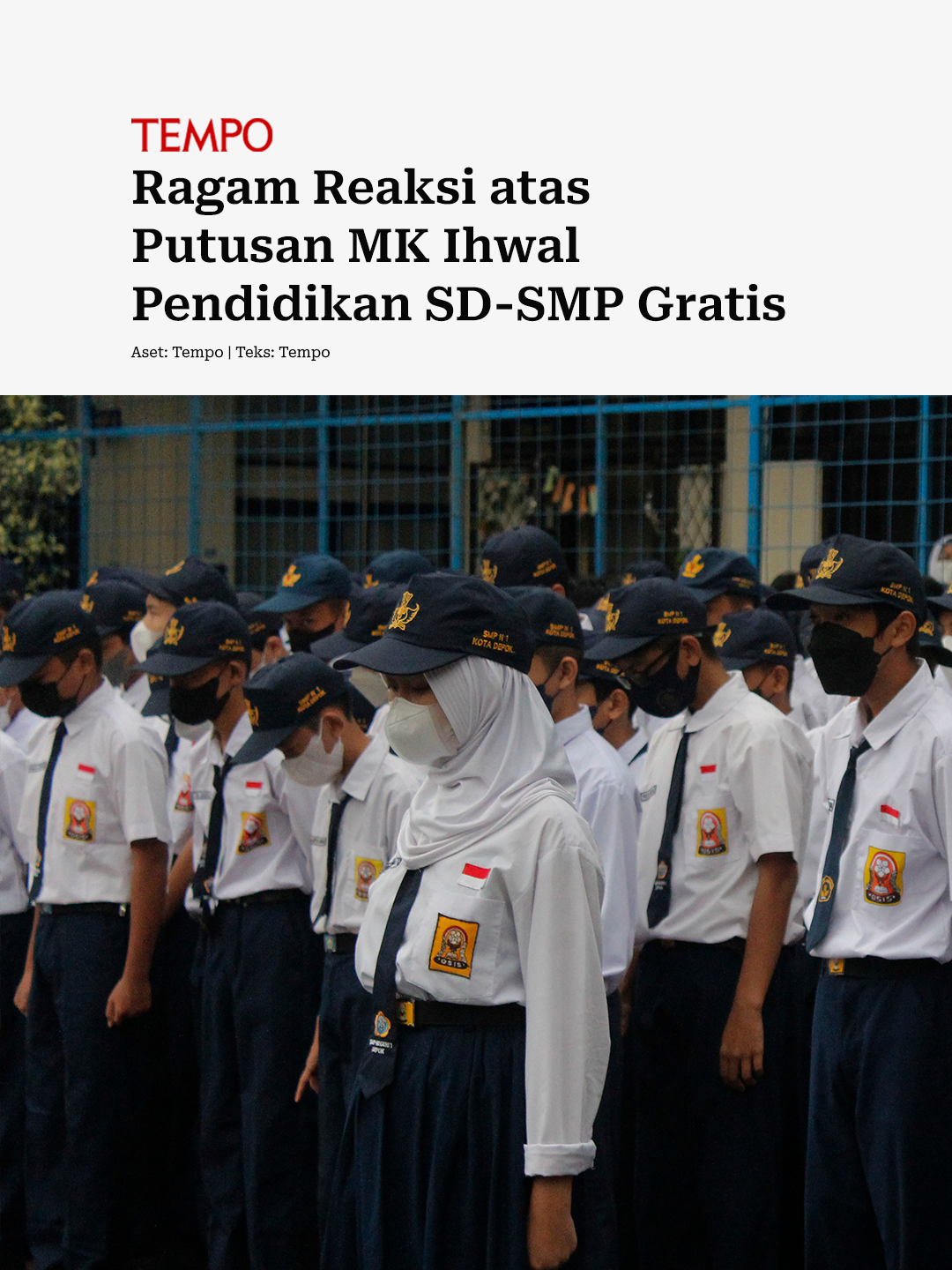 Mahkamah Konstitusi memutuskan agar pemerintah pusat dan daerah menggratiskan sekolah negeri dan swasta untuk jenjang SD hingga SMP dalam sidang putusan di Gedung MK pada 27 Mei 2025. Putusan MK tersebut mendapat tanggapan dari berbagai kalangan. Apa saja? #MK #mahkamahkonstitusi #sekolahnegeri #sekolahswasta #sekolah #gratis #sekolahgratis #tempodotco #tempomedia #berita #fypindonesia #fyp #tiktokberita