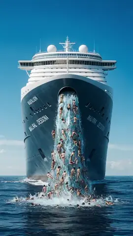 Horrible view of cruise in north sea #cruise #ocean #northsea #sea #ship #scary 