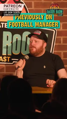 The Football Manager Saga 😂 Taken from Live Show 62 FULL SHOW ONLY ON PATREON 👀! #hwgreenroompod #fyp #foryoupage #foryou #funny #podcast #silly #uk #comedy #hilarious #jamiehutchinson #tonycarroll #livecomedy #liveshow #livepodcast