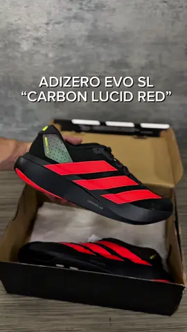 ADIDAS ADIZERO EVO SL “CARBON LUCID RED” VISIT OUR STORE 📍Unit 207, 2nd Floor, Arbortowne Plaza 2, Karuhatan Rd, Valenzuela City.  ⏰Store hrs 11AM- 8PM 