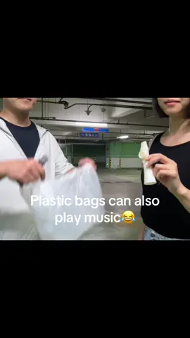 Plastic bags can also play music#kazoo #kazookid #cover #betsykazoo 
