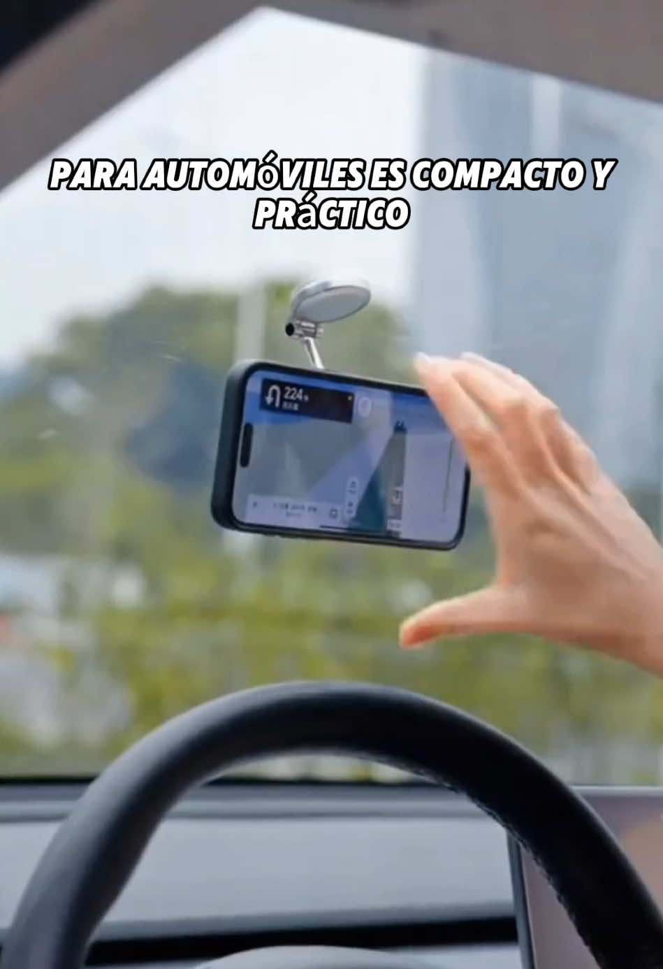 Soporte de anillo magnético flotante de 360 grados #Soporte#Montado en vehículo#atracción magnética#conducción segura #LifeHack#TikTokShop#fyppp#fyp