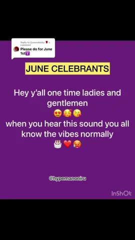 Replying to @Queendebby 🌹 Happy birthday to all June celebrants 🎂 ❤️ #birthday #june #birthdaysound #newmonth #fyp 