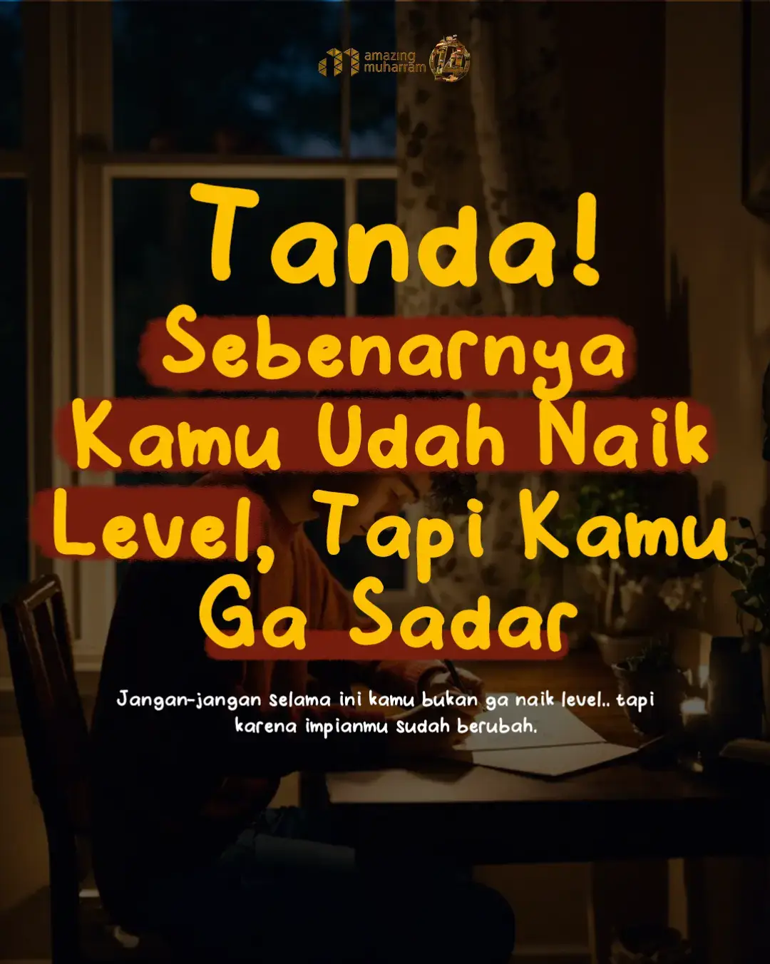 Naik level itu nggak selalu kelihatan. Tapi hatimu bisa ngerasain. Gelisah tanpa sebab. Mimpi makin besar. Dan semua yang dulu bikin senang… kini terasa hampa. Mungkin ini bukan tentang kamu yang salah arah. Tapi tentang Allah yang sedang panggil kamu… naik ke level berikutnya. @amazingmuharram  #amazingmuharram #beyondthelimit #menembusbatasdiri #cintaquranfoundation 